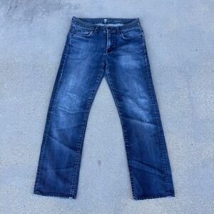 Seven For All Mankind  Size 30 Slimmy Straight Men Dark Wash Jeans